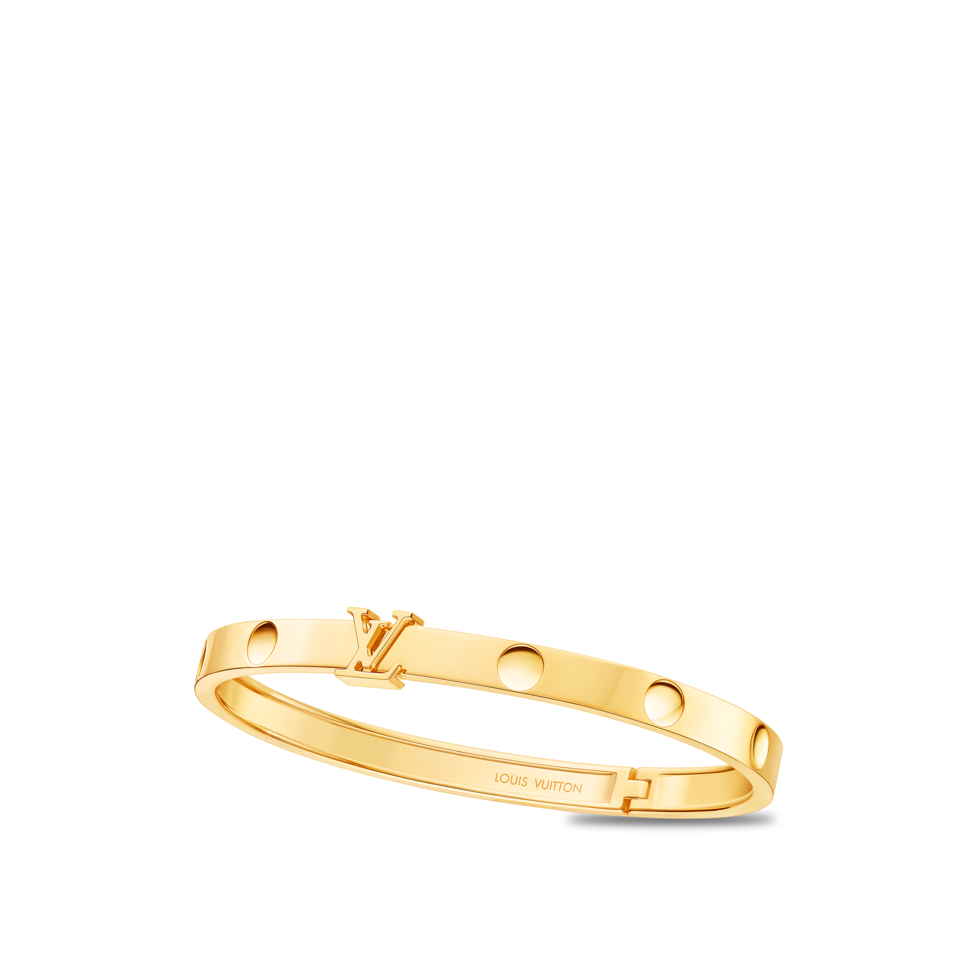 Louis Vuitton ゴールド バングル Empreinte Medium Bangle, Yellow Gold - Les Extraordinaires